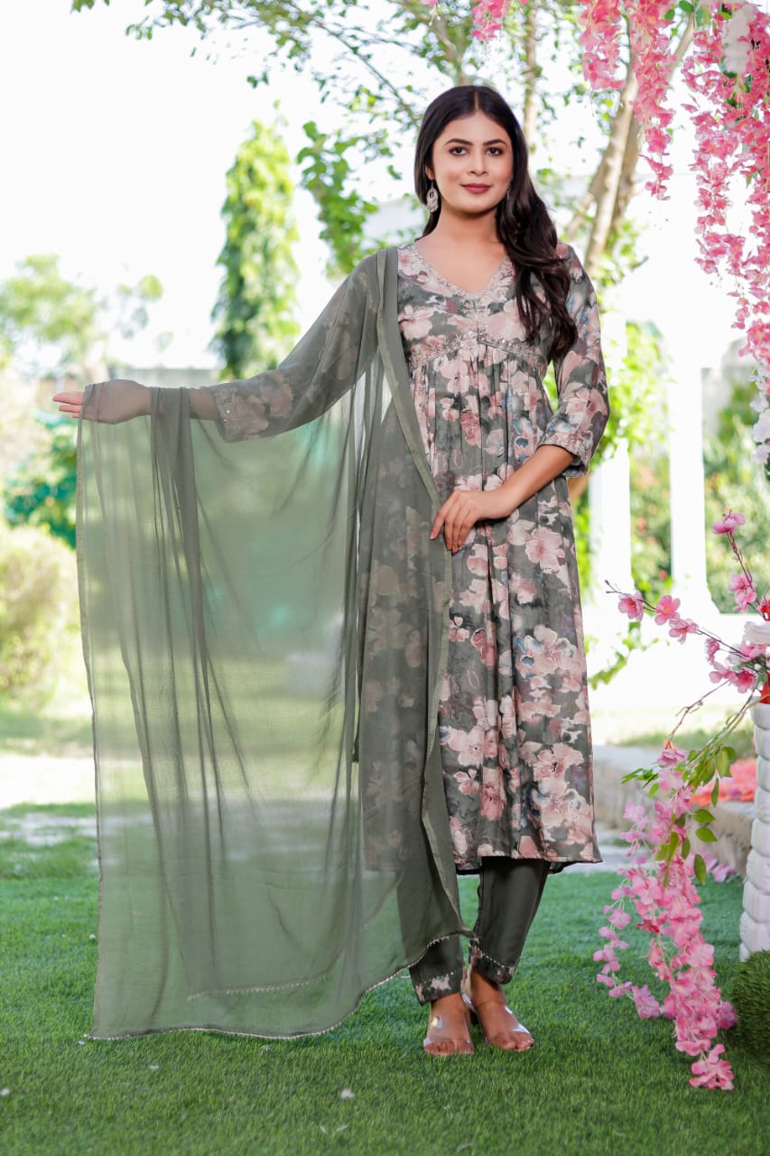 Virat Alia Cut Designer Kurti With Bottom Dupatta Catalog